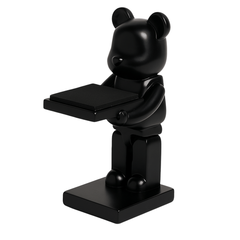 Porte-montre et bijoux original, figurine design noir, style moderne