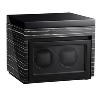 Thumbnail for Remontoir luxe en résine noire pour montres automatiques, design raffiné