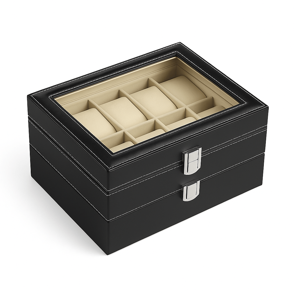 Boîte 20 montres - Cuir - Coffret à montres | Le Coffret à Montres