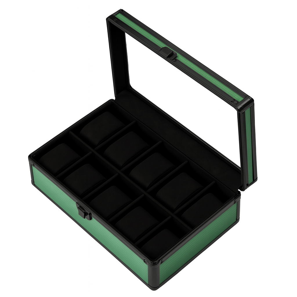 Boite à montres aluminium - Coffret à montres | Le Coffret à Montres