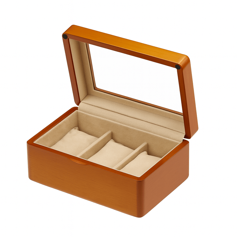 Boite à montres en bois naturel - Coffret à montres | Le Coffret à Montres