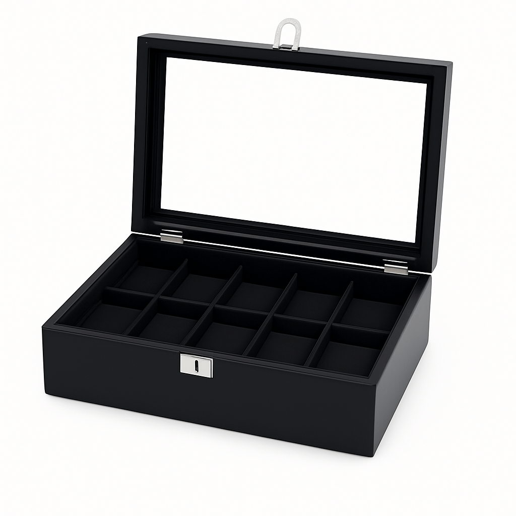 Coffret à montres homme - Noir Complet - Coffret à montres | Le Coffret à Montres