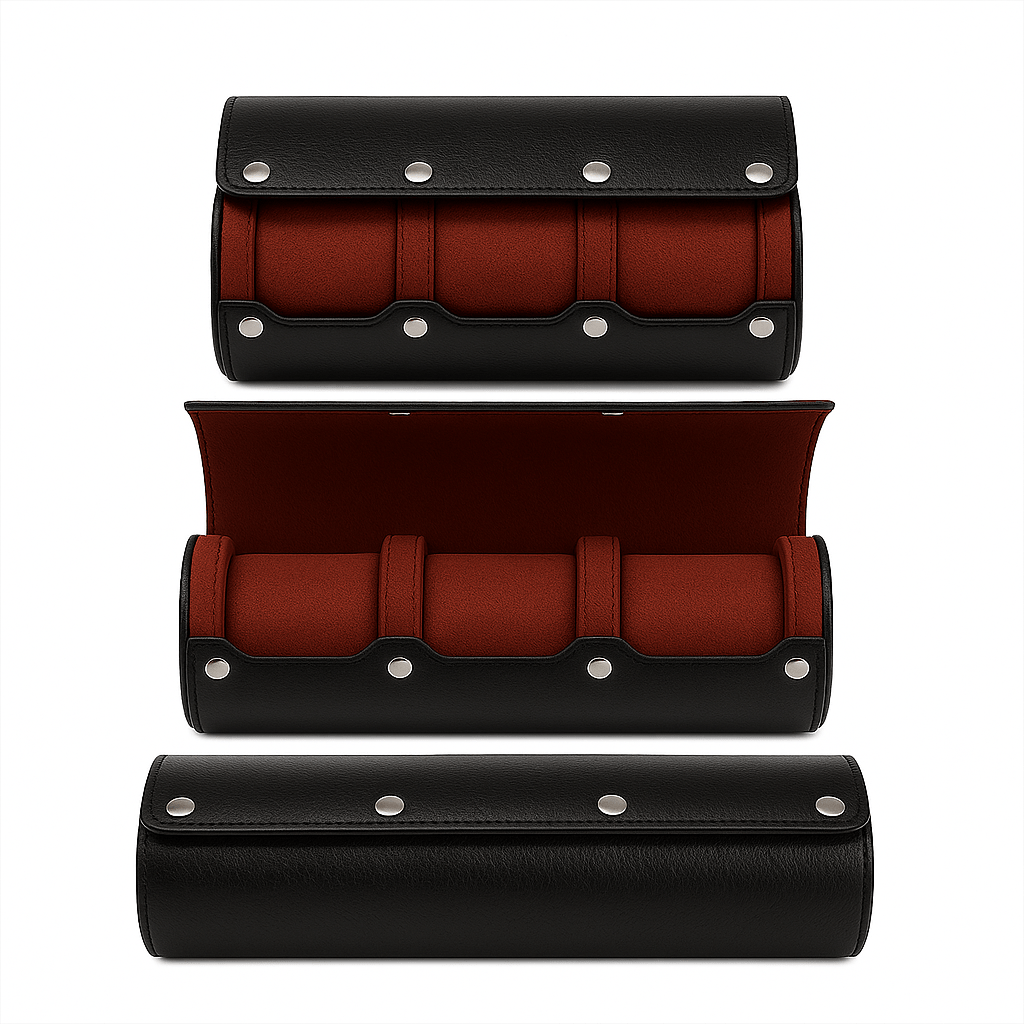 Étui de voyage 3 montres - Coffret à montres | Le Coffret à Montres