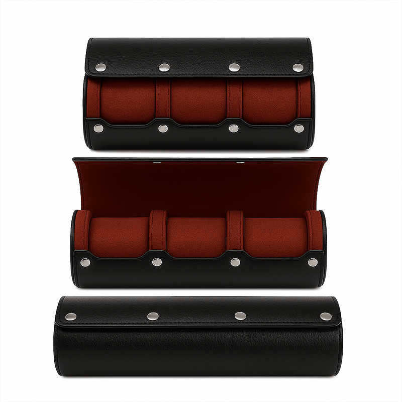 Étui de voyage 3 montres - Coffret à montres | Le Coffret à Montres