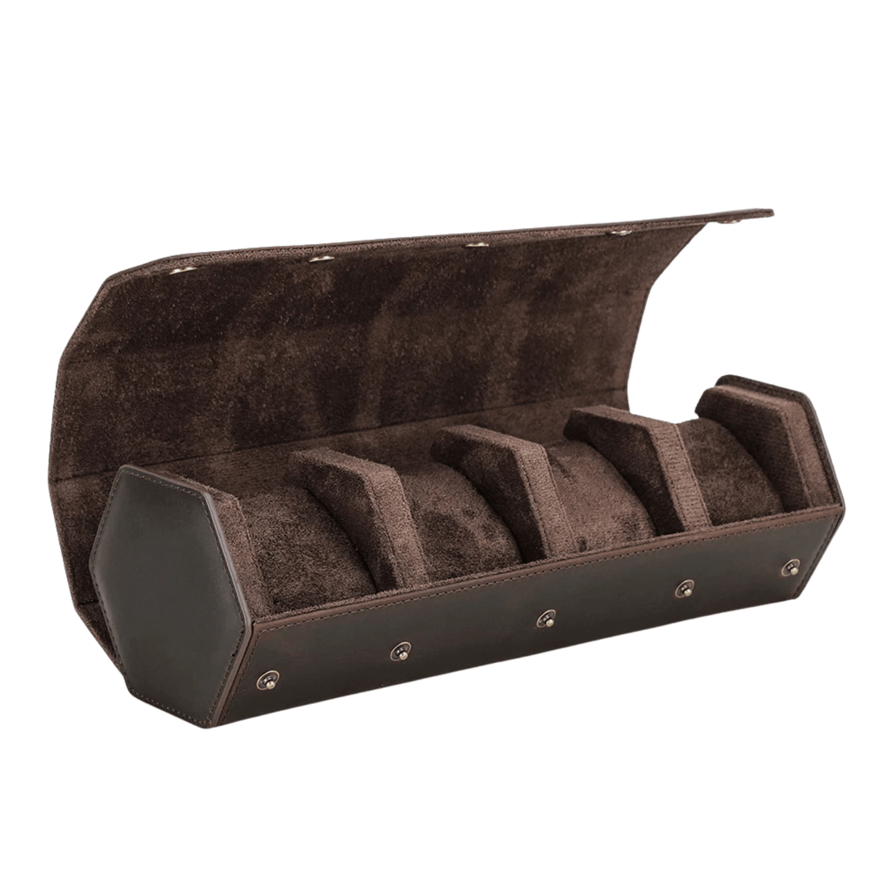 étui 4 montres cuir doux et patiné