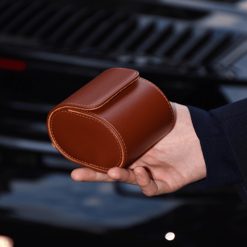 Solo Protect – Étui 1 Montre en Simili Cuir Marron - Coffret à montres | Le Coffret à Montres