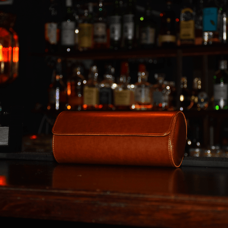 Trio Protect – Étui 3 Montres en Simili Cuir Marron - Coffret à montres | Le Coffret à Montres